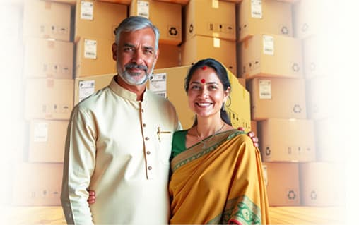 Family selling products