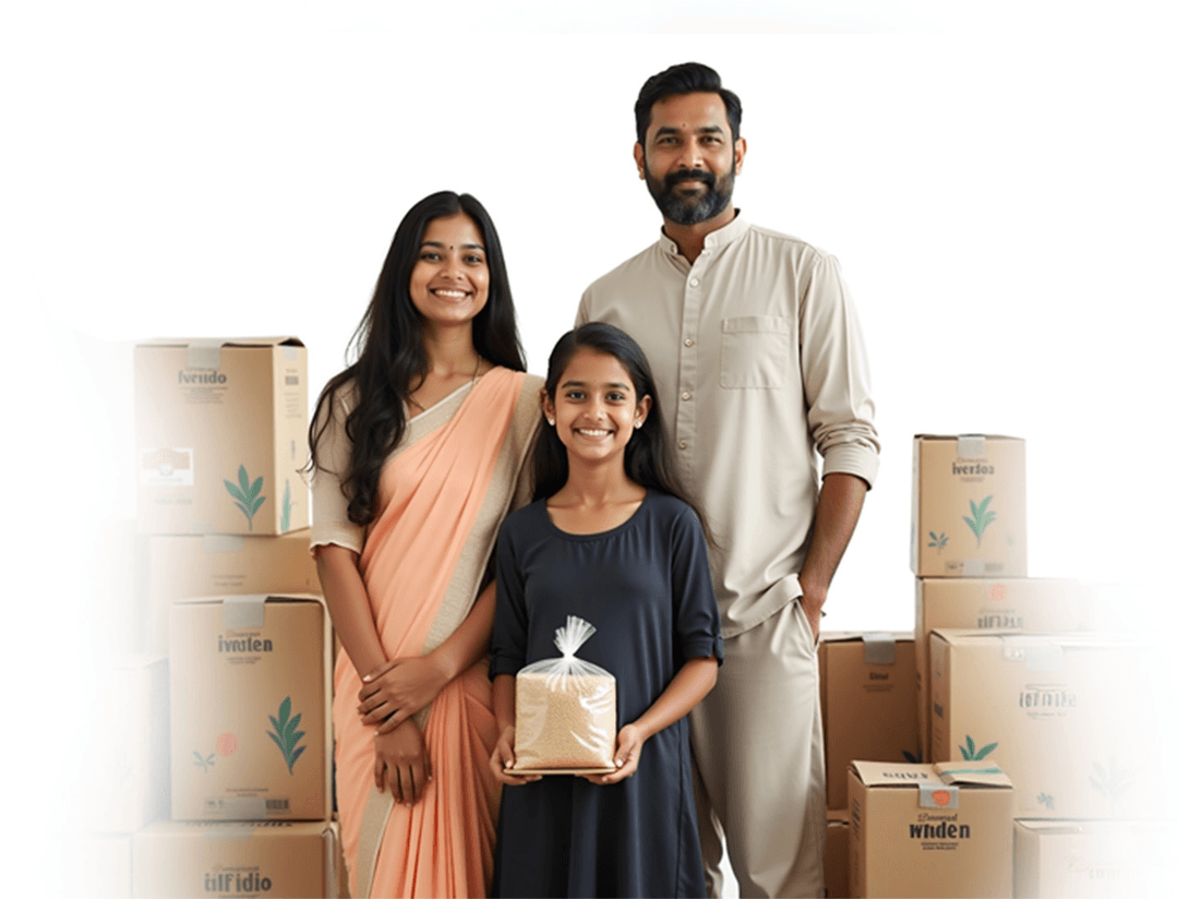 Family selling products